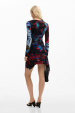 Rochie asimetrica imprimata