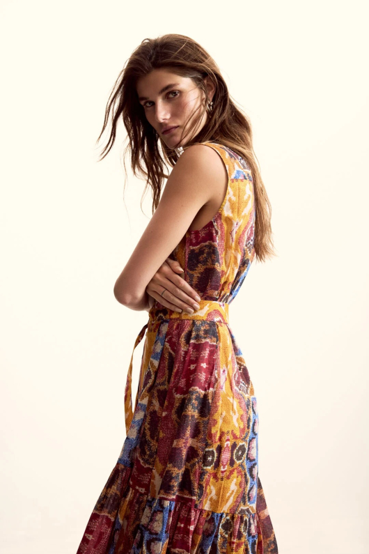 Rochie stil camasa, fara maneci, creata de Mr. Christian Lacroix