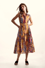 Rochie stil camasa, fara maneci, creata de Mr. Christian Lacroix
