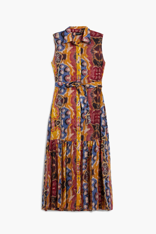 Rochie stil camasa, fara maneci, creata de Mr. Christian Lacroix