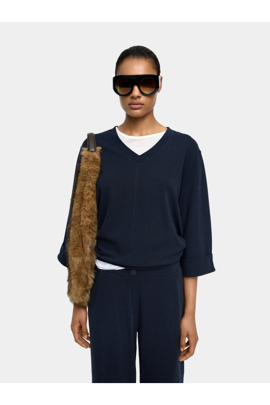 BLUZA CU DECOLETEU IN V
