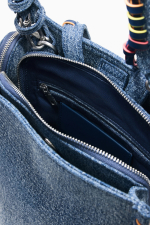Rucsac mic din denim cu portofel inima