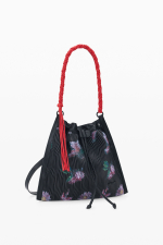 Rucsac de marime medie cu textura florala