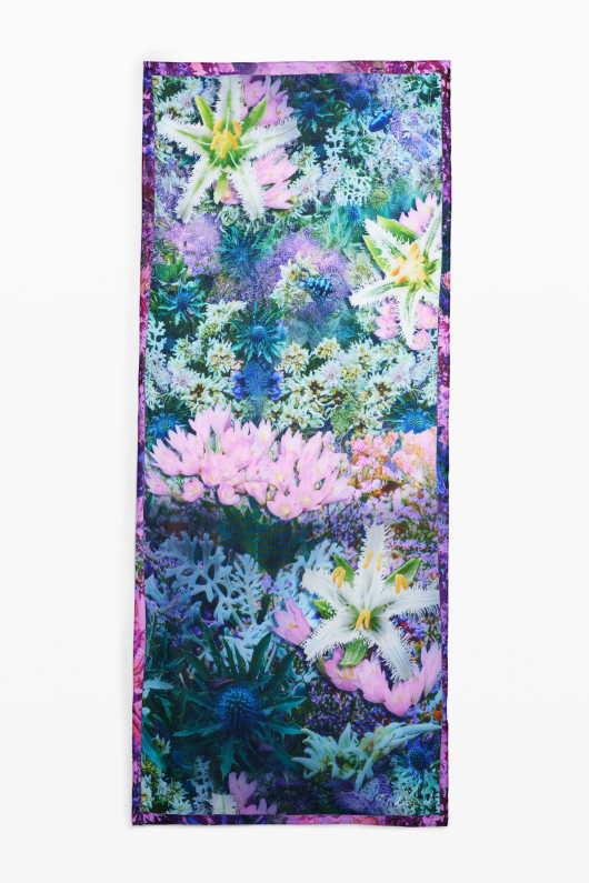 ESARFA CU PRINT FLORAL, DIN VASCOZA
