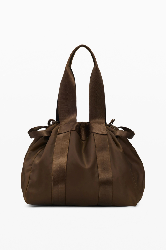 Geanta shopper mare din nailon ceruit