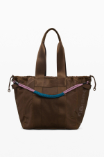 Geanta shopper mare din nailon ceruit