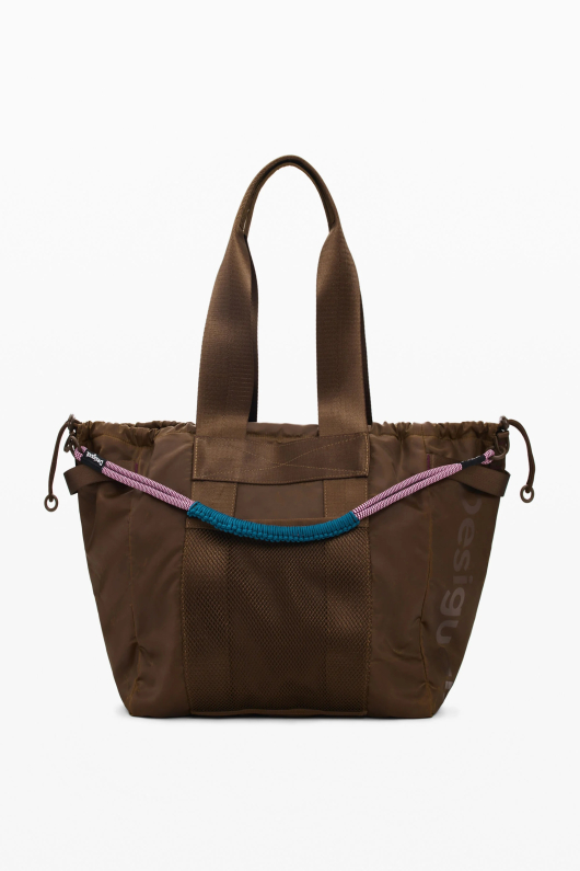 Geanta shopper mare din nailon ceruit