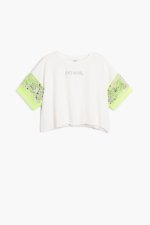 Tricou cu maneca scurta cu paiete