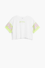 Tricou cu maneca scurta cu paiete