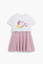 Rochie 2 in 1 cu inimioare