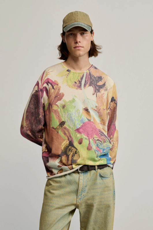 Pulover imprimat Gaugin