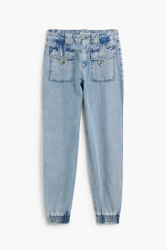Pantaloni jogger din denim