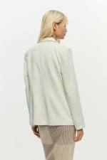 Sacou alb patchwork