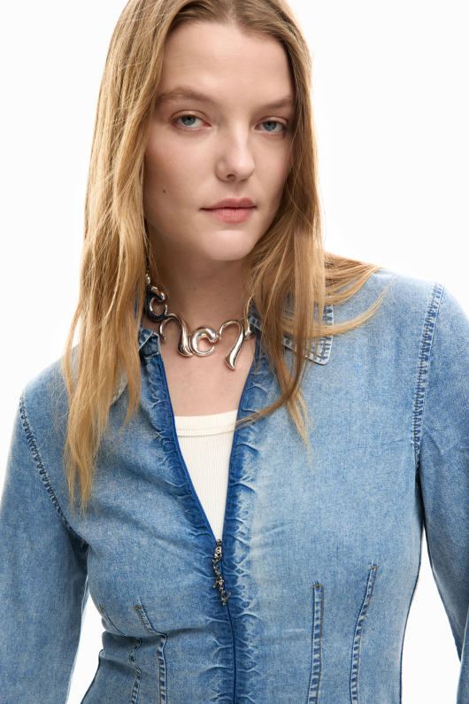 Rochie denim slim