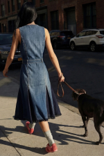 Rochie midi din denim