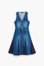 Rochie midi din denim