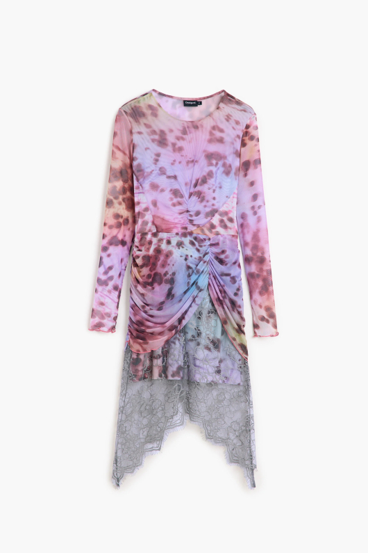 ROCHIE DIN TULL CU DANTELA