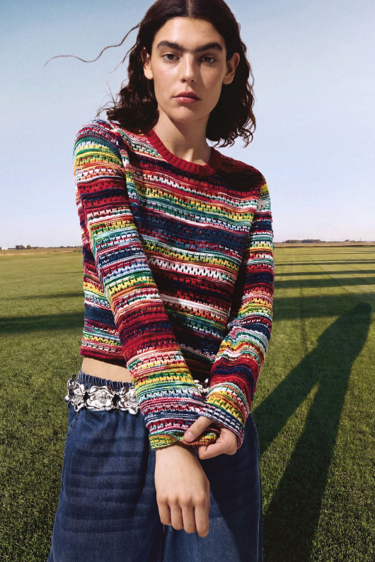 Pulover multicolor