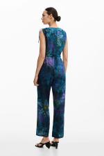 SALOPETA IN TONURI ALBASTRE CU PRINT FLORAL