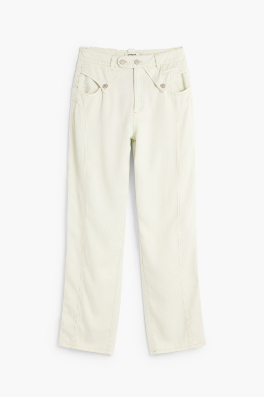 Pantaloni baggy cu nasturi