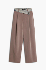 PANTALONI CU TALIE DE BLUG