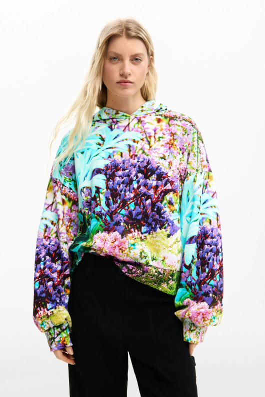 HANORAC MULTICOLOR CU PRINT FLORAL
