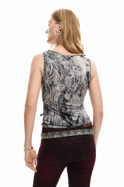 TOP GRI CU PRINT