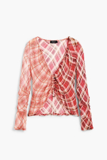 BLUZA INCRETITA, IN PATRATELE