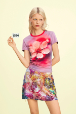 TRIOU CU PRINT FLOARE