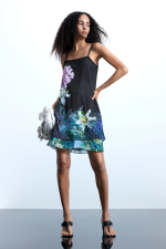Rochie reversibila cu flori