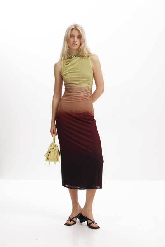 Rochie din tul in degrade