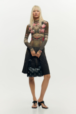 ROCHIE LUNGA CU PRINT FLORAL