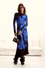 Rochie lunga cu flori M. C. Lacroix