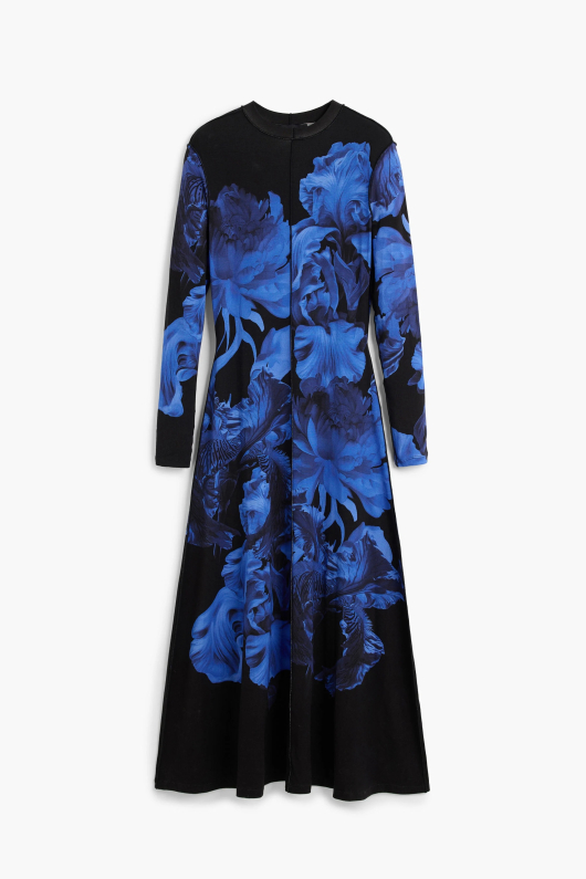 Rochie lunga cu flori M. C. Lacroix