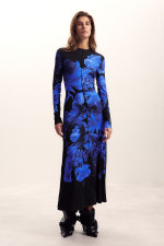 Rochie lunga cu flori M. C. Lacroix