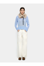 BLUZA BLUE SEMI TRANSPARENTA
