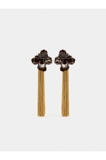 CERCEI LUNGI FLOARE CU CLIPS