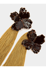 CERCEI LUNGI FLOARE CU CLIPS