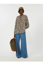 BLUZA DIN MATASE CU PRINT FLORAL