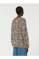 BLUZA DIN MATASE CU PRINT FLORAL
