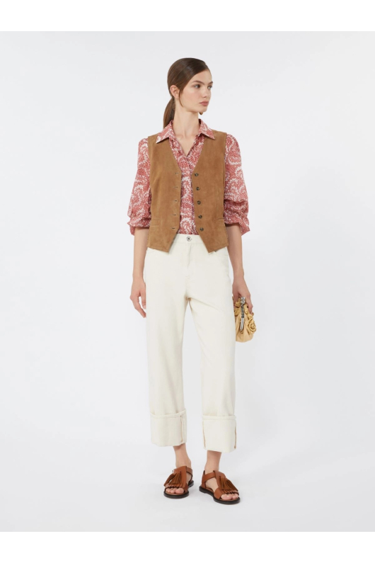 PANTALONI BEJ DENIM