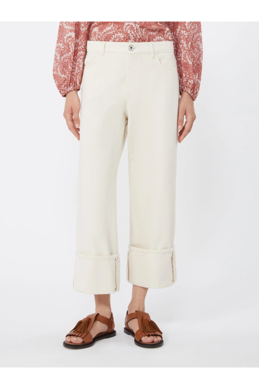 PANTALONI BEJ DENIM