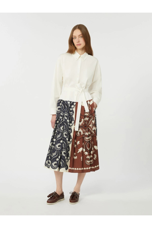 ROCHIE MIDI CREM CU  PRINT