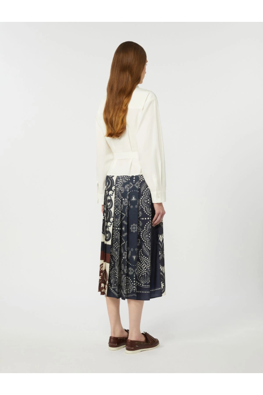 ROCHIE MIDI CREM CU  PRINT
