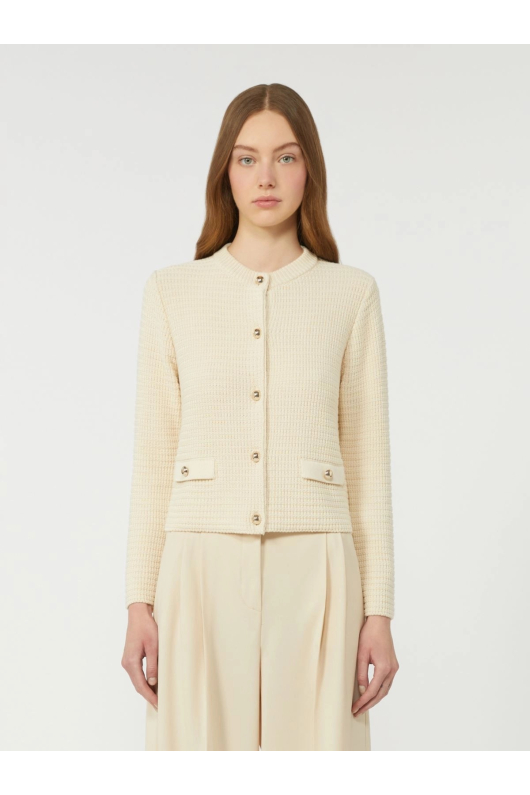CARDIGAN ECRU CU BUTONI