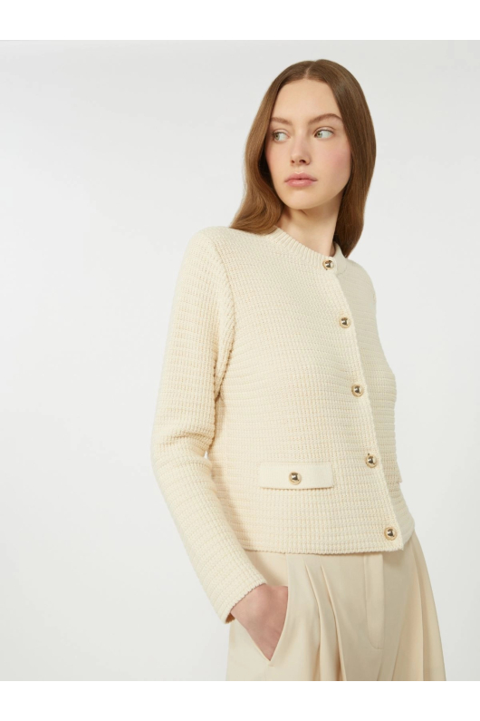 CARDIGAN ECRU CU BUTONI