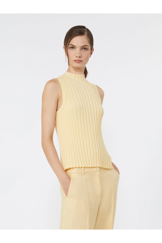 TOP GALBEN DIN TRICOT