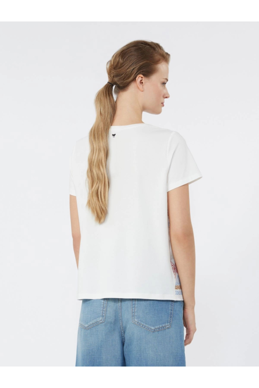 TRICOU ALB CU BRODERIE