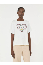 Tricou alb cu print