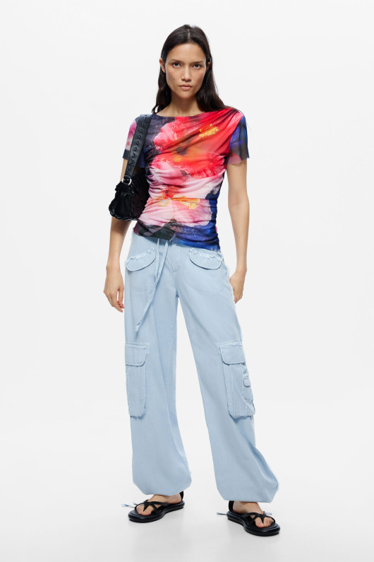 BLUZA CU PRINT FLORAL